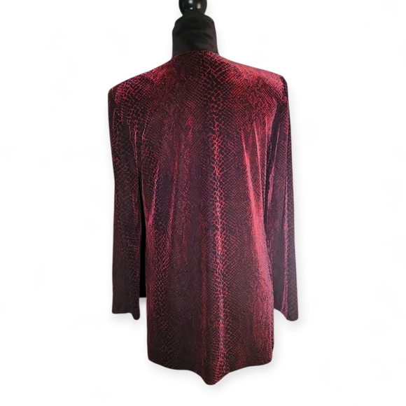 Vintage Red Velvet Jacket - Picture 2 of 4